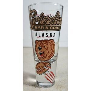 Alaska Grizzlies Bar And Grill Shot Glass Alaskan - EUC Excellent Used Condition